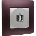 ETIKA Рамка 1 пост сливовая