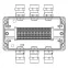 Взрывозащищенная клеммная коробка из алюминия TBE-A-14 -(20xCBC.4) -3x6018ANSBKGM2SB(A) - 3x6018ANSBKGM2SB(C)1Ex e IIC Т5 Gb / Ex tb IIIC T95°C Db IP66