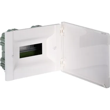 Щит распределительный встраиваемый ЩРв Practibox3 1х8м земля+нейтраль белая дверь