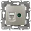 Розетка комбинированная RJ45+TV, Эра12, перламутр, 12-3110-15