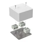 Коробка огнестойкая для кабель-канала 40-0460-FR10.0-6 Е15-Е120 85х85х45