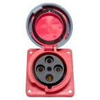 Розетка стационарная внутренняя угловая 4442 3Р+РЕ 125А 380В IP67 PROxima