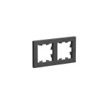 ATLASDESIGN 2-постовая РАМКА, универсальная, БАЗАЛЬТ