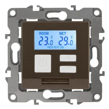 Терморегулятор универс.230В-Imax16А, Эра12, бронза, 12-4111-13