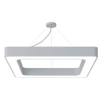                 Светильник светодиодный Geometria Quadro SPO-162-W-40K-070 70Вт 4000К 4200Лм IP40 800х800х80 белый подвесной
               