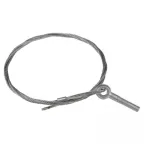 Трос стальной с рым-болтом М6 L-7м (2мм)