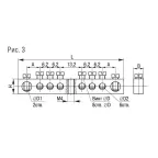 Шина нулевая 6х9мм 8/1 (8групп/крепеж по центру)