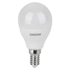 Лампа светодиодная LED 10 Вт E14 4000К 800Лм шарик 220 В (замена 75Вт) OSRAM