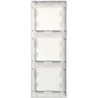 GLOSSA Рамка 3 поста вертикальная перламутр