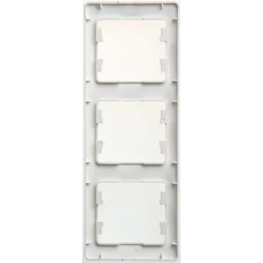 GLOSSA Рамка 3 поста вертикальная перламутр