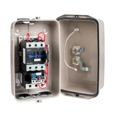 Пускатель в корпусе IP65 КМЭ 40А 400В с РТЭ и индикатором PROxima