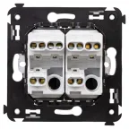 Avanti Переключатель двухклавишный в стену, ''Белое облако''