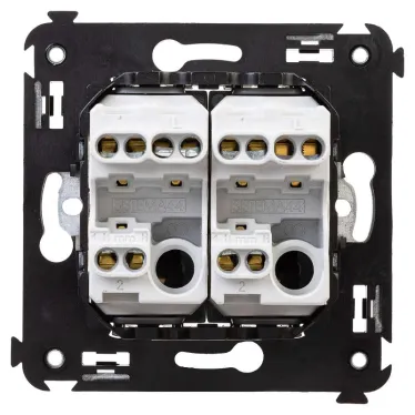 Avanti Переключатель двухклавишный в стену, ''Белое облако''