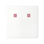 Клавиши (2 шт) для 75393-, 75394-39, S82,82N, белый