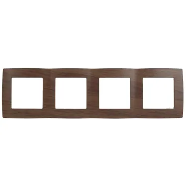 Рамка на 4 поста, Эра12, венге, 12-5004-10