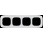 Valena ALLURE Рамка 4 поста Зеркало универсальная