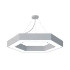                  Светильник светодиодный Geometria Hexagon SPO-124-W-40K-051 51Вт 4000К 3900х800х800х80 белый подвесной
               