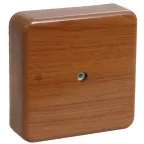 Коробка распределительная КМ41216-05 75х75х28мм дуб с контактной группой