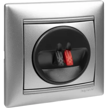 VALENA Рамка 1 пост горизонтальная алюминий