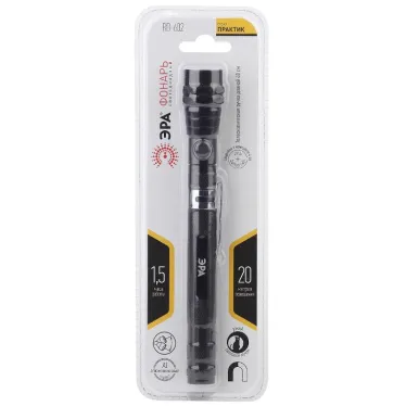 Фонарик на батарейках 4хLR44, ударопрочный, телескопическая ручка 40 см, регулируемый угол, магнитный RB-602 Практик