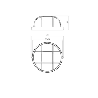 Светильник под лампу с цоколем Е27 НБП 03-100-002