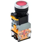 Кнопка D8-11D d-22мм 1з+1р с подсветкой красная