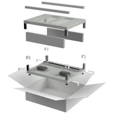 Комплект основание и крыша LINEA E 600х800мм шкафа 18-47U cер.