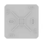 Коробка ответвительная с 8+2 кабельными вводами д.20/20мм, IP55,70х70х40мм