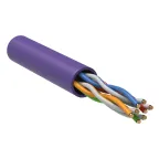 Витая пара U/UTP кат 5E 4х2х24AWG solid LSZH 305м фиолетовый