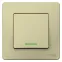 BLANCA С/У 1-клавишный ВЫКЛЮЧАТЕЛЬ (cх.1) с подсветкой, 10А, 250B, БЕЖЕВЫЙ