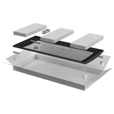 Дверь перфорированная 800мм шкафа 28U чер. LINEA N