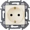 Розетка 2К+З немецкий стандарт 16 А 250 В~ INSPIRIA слоновая кость