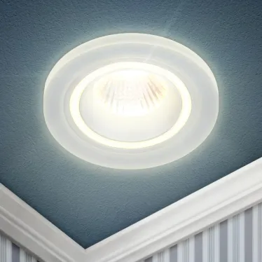 Светильник встраиваемый декоративный DK90 WH MR16/GU5.3 белый