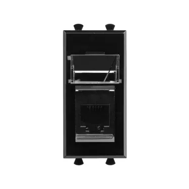 Avanti Телефонная розетка ''Черный квадрат'' RJ-12, 1 модульная