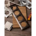 Валенсия Рамка 4-местная графит