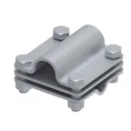 Соединитель крестообразный 65х65 с промежуточной пластиной для Т-образного или крестообразного соединения стержня заземления 20 мм/прутка 6-10 мм/полосы до 40 мм. Материал - горячеоцинкованная сталь.