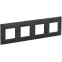SKANDY Рамка 4-местная SK-F04G графит IEK
