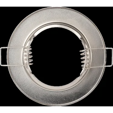 Светильник штампованный MR16,12V/220V, 50W сатин никель ST1 SN