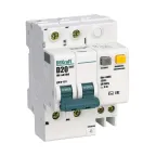 Выключатель автоматический дифференциальный АВДТ встроенная защита от сверхтоков 2Р 20А 100мА AC D ДИФ-101