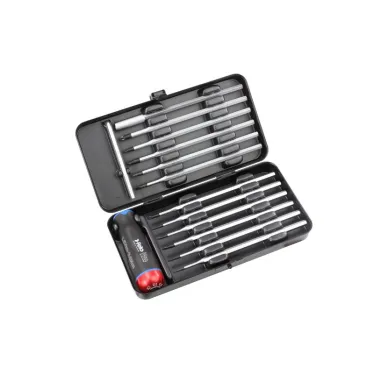 Отвертка c регулировкой крутящего момента Серия Nm 1,5-3,0 с набором насадок 12 шт в кейсе plus/minus