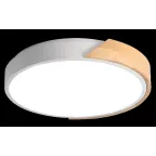 Светильник светодиодный потолочный SCANDIC ДБО-36W 4000К 2280Лм серый обрамление из натурального дерева IP20 Jazzway