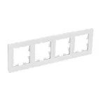 ATLASDESIGN NATURE 4-постовая РАМКА, НАТУРАЛЬНОЕ СТЕКЛО, БЕЛЫЙ