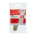 Шуруп универсальный 6х70 потайная головка, остроконечный, желтопассивированный (4шт) - пакет