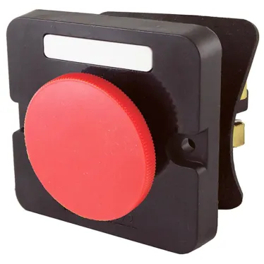 Пост управления ПКЕ 122-1 У2, 10А, 660В, 1 элемент, красный гриб, в нишу, IP54