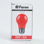 Лампа светодиодная LED 3вт Е27 красный шар