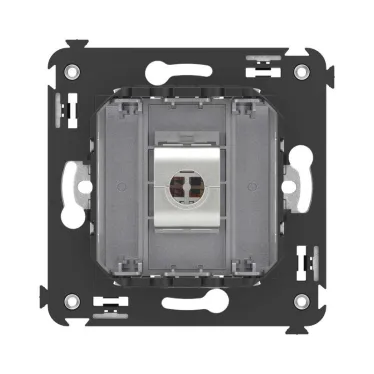 Avanti Компьютерная розетка RJ-45 без шторки в стену, кат.5e одинарная экранированная, Закаленная сталь