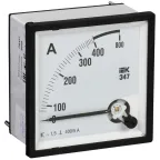 Амперметр Э47 400/5А 72х72 AC включение через трансформатор (класс точности 1.5)