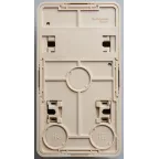 ЭТЮД Блок открытой установки Розетка без заземления + Выключатель одноклавишный бежевый