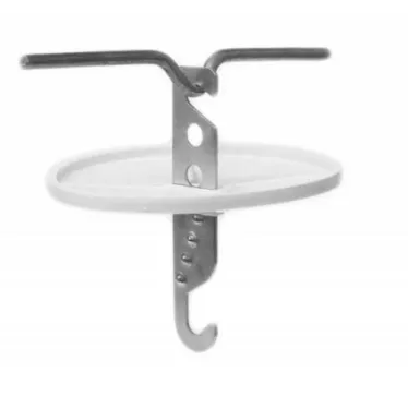 Розетка потолочная с удлиненной осью белая