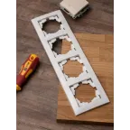 Валенсия рамка 4-местная белая